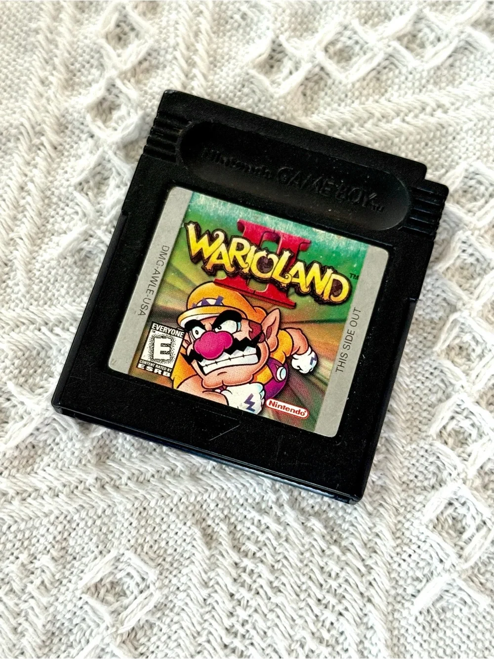 Nintendo - Wario Land 2 / Warioland II Gameboy Color, Rare Black Game
